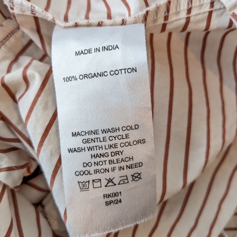 Quince • Organic Cotton Poplin Drop Waist Shirt Dress - Picture 9 of 9